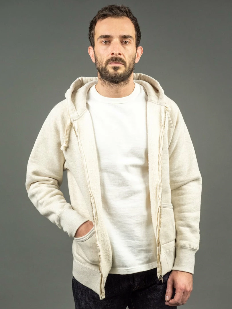 The Strike Gold Loopwheeled Zip Hoodie (Oatmeal) 6 The Strike Gold Loopwheeled Zip Hoodie (Oatmeal)