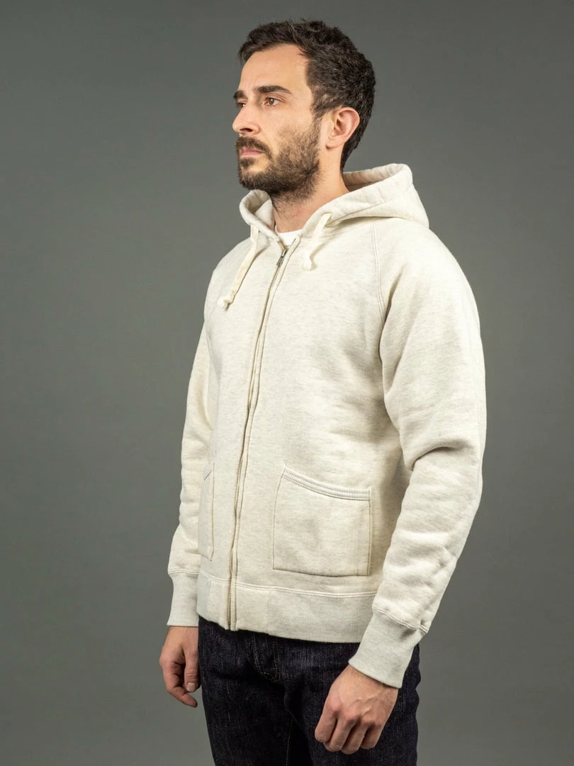 The Strike Gold Loopwheeled Zip Hoodie (Oatmeal) 5 The Strike Gold Loopwheeled Zip Hoodie (Oatmeal)