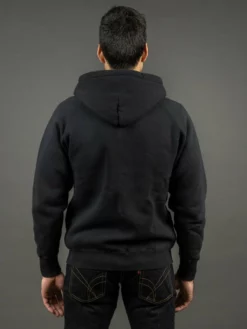 The Strike Gold Loopwheeled Zip Hoodie (Black)