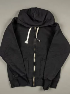 The Strike Gold Loopwheeled Zip Hoodie (Black)