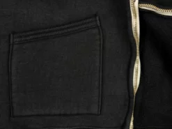 The Strike Gold Loopwheeled Zip Hoodie (Black)