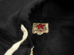 The Strike Gold Loopwheeled Zip Hoodie (Black)
