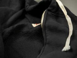 The Strike Gold Loopwheeled Zip Hoodie (Black)