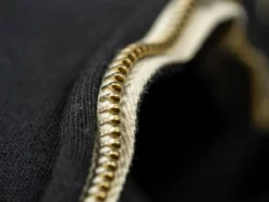 The Strike Gold Loopwheeled Zip Hoodie (Black)