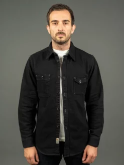 Trophy Clothing Machine Age Flannel Shirt Black