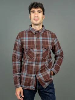 UES Extra Heavy Flannel Shirt Wine