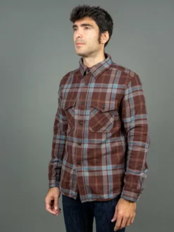 UES Extra Heavy Flannel Shirt Wine