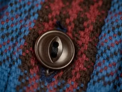 UES Heavy Flannel Shirt Dark Blue Check