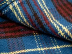 UES Heavy Flannel Shirt Dark Blue Check