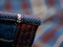 UES Heavy Flannel Shirt Dark Blue Check