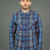 UES Heavy Flannel Shirt Dark Blue Check 2 UES Heavy Flannel Shirt Dark Blue Check