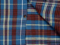 UES Heavy Flannel Shirt Dark Blue Check