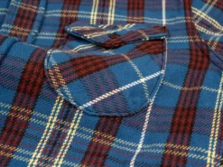 UES Heavy Flannel Shirt Dark Blue Check