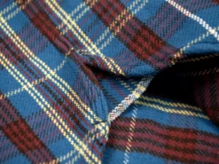 UES Heavy Flannel Shirt Dark Blue Check