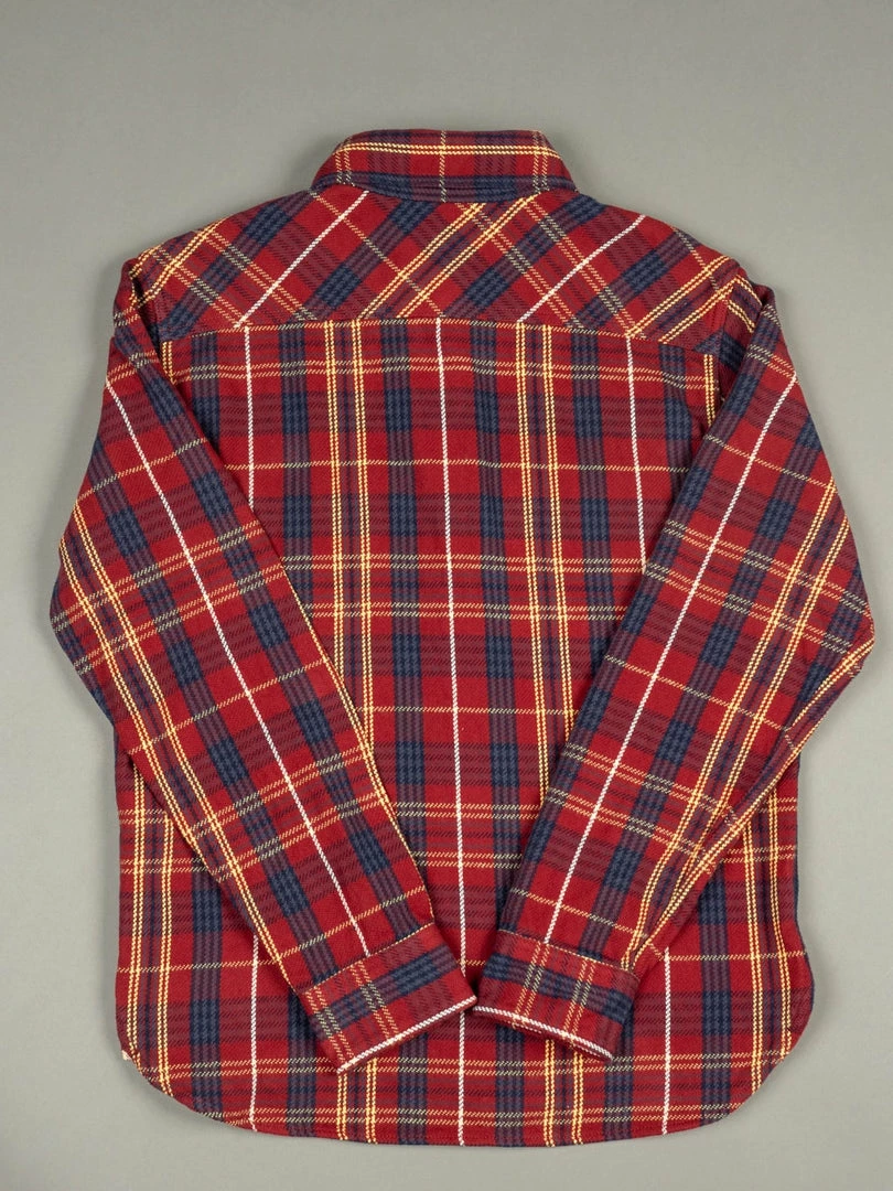 UES Heavy Flannel Shirt Dark Red Check 11 UES Heavy Flannel Shirt Dark Red Check