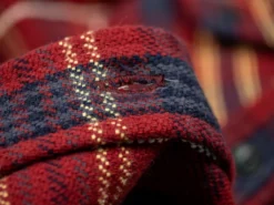UES Heavy Flannel Shirt Dark Red Check 51 UES Heavy Flannel Shirt Dark Red Check