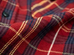 UES Heavy Flannel Shirt Dark Red Check 55 UES Heavy Flannel Shirt Dark Red Check