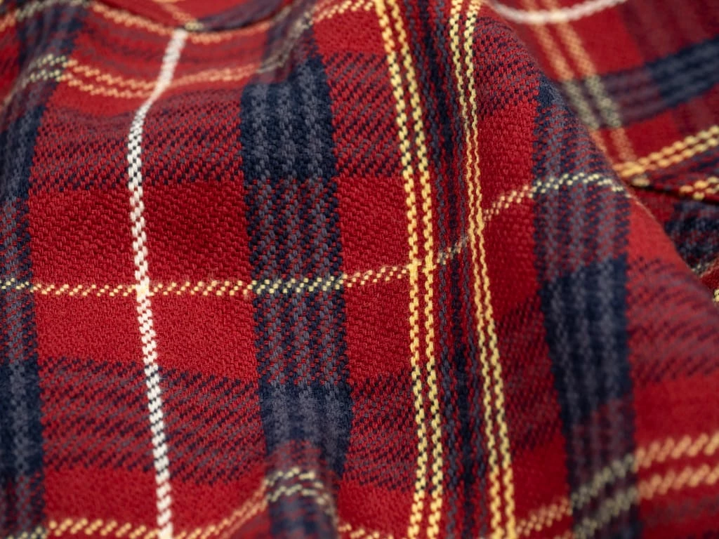 UES Heavy Flannel Shirt Dark Red Check 27 UES Heavy Flannel Shirt Dark Red Check