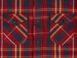 UES Heavy Flannel Shirt Dark Red Check 41 UES Heavy Flannel Shirt Dark Red Check