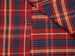 UES Heavy Flannel Shirt Dark Red Check 45 UES Heavy Flannel Shirt Dark Red Check