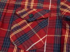 UES Heavy Flannel Shirt Dark Red Check 42 UES Heavy Flannel Shirt Dark Red Check