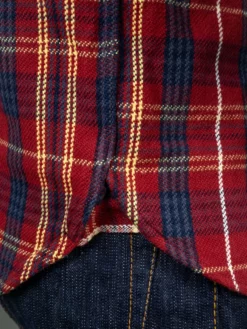 UES Heavy Flannel Shirt Dark Red Check 34 UES Heavy Flannel Shirt Dark Red Check