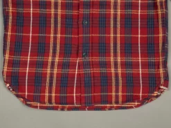 UES Heavy Flannel Shirt Dark Red Check 46 UES Heavy Flannel Shirt Dark Red Check