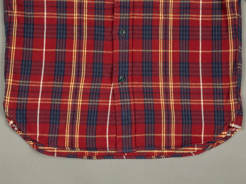 UES Heavy Flannel Shirt Dark Red Check 19 UES Heavy Flannel Shirt Dark Red Check