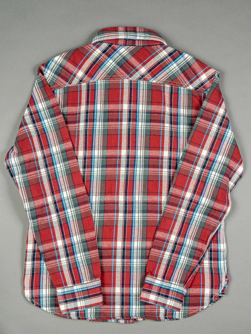 UES Heavy Flannel Shirt Red Small Check 11 UES Heavy Flannel Shirt Red Small Check