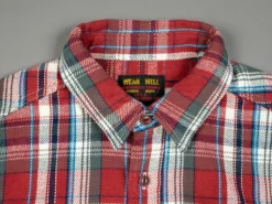 UES Heavy Flannel Shirt Red Small Check 43 UES Heavy Flannel Shirt Red Small Check
