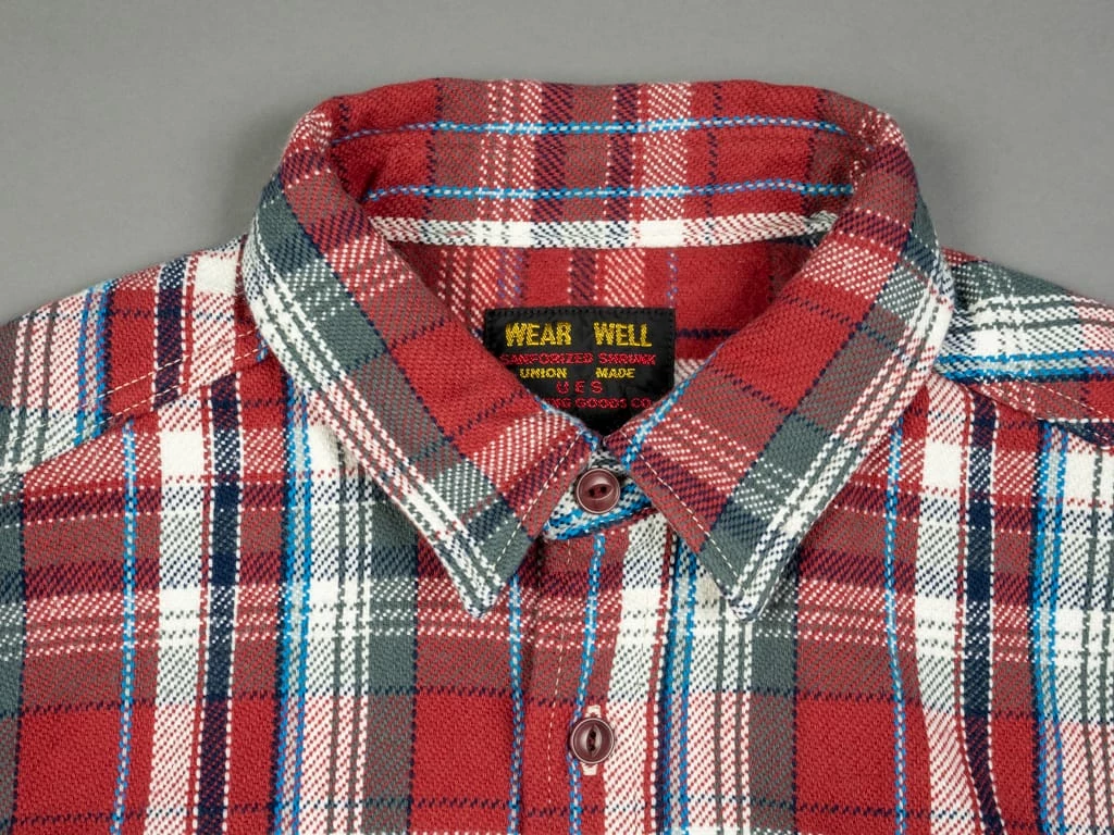 UES Heavy Flannel Shirt Red Small Check 13 UES Heavy Flannel Shirt Red Small Check