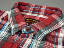 UES Heavy Flannel Shirt Red Small Check 58 UES Heavy Flannel Shirt Red Small Check