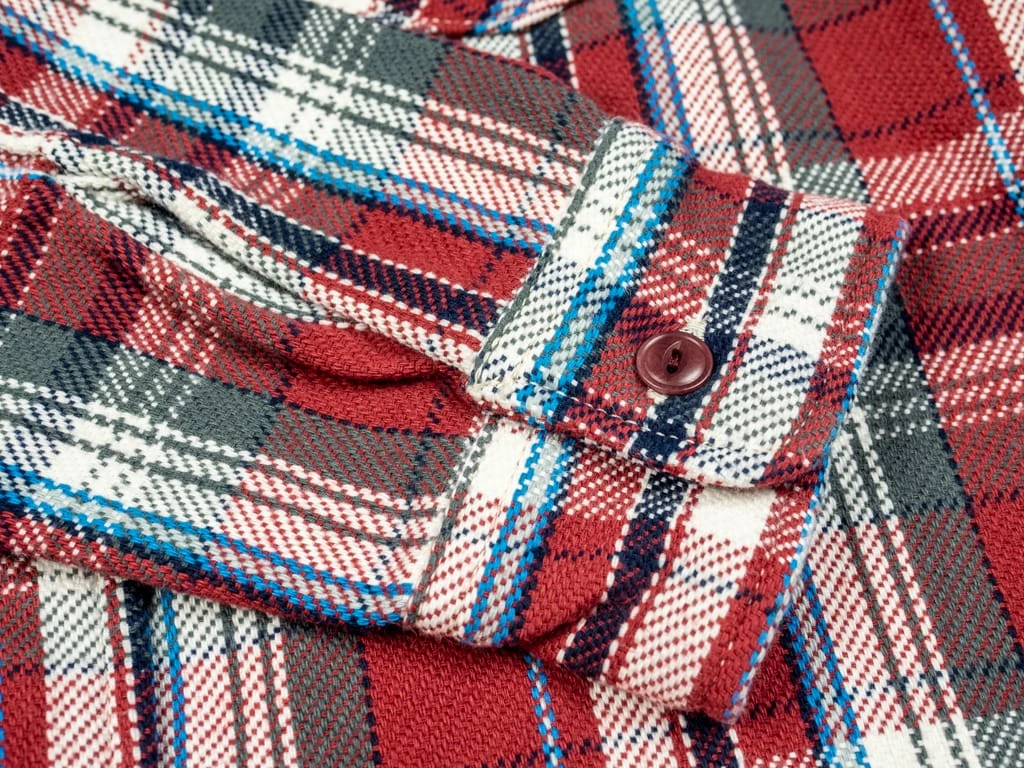 UES Heavy Flannel Shirt Red Small Check 16 UES Heavy Flannel Shirt Red Small Check