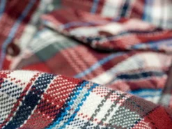 UES Heavy Flannel Shirt Red Small Check 55 UES Heavy Flannel Shirt Red Small Check