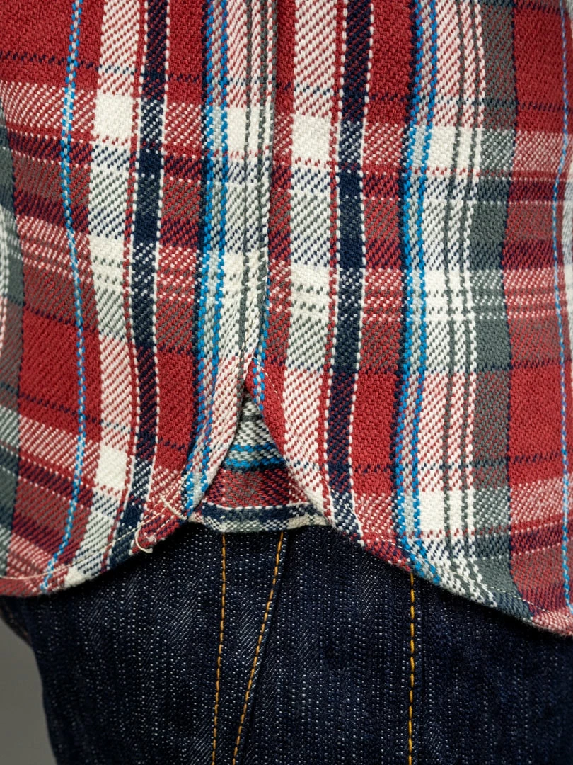 UES Heavy Flannel Shirt Red Small Check 8 UES Heavy Flannel Shirt Red Small Check