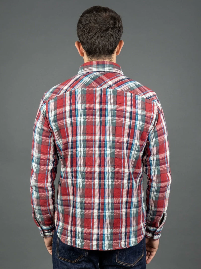 UES Heavy Flannel Shirt Red Small Check 4 UES Heavy Flannel Shirt Red Small Check