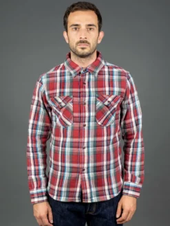 UES Heavy Flannel Shirt Red Small Check