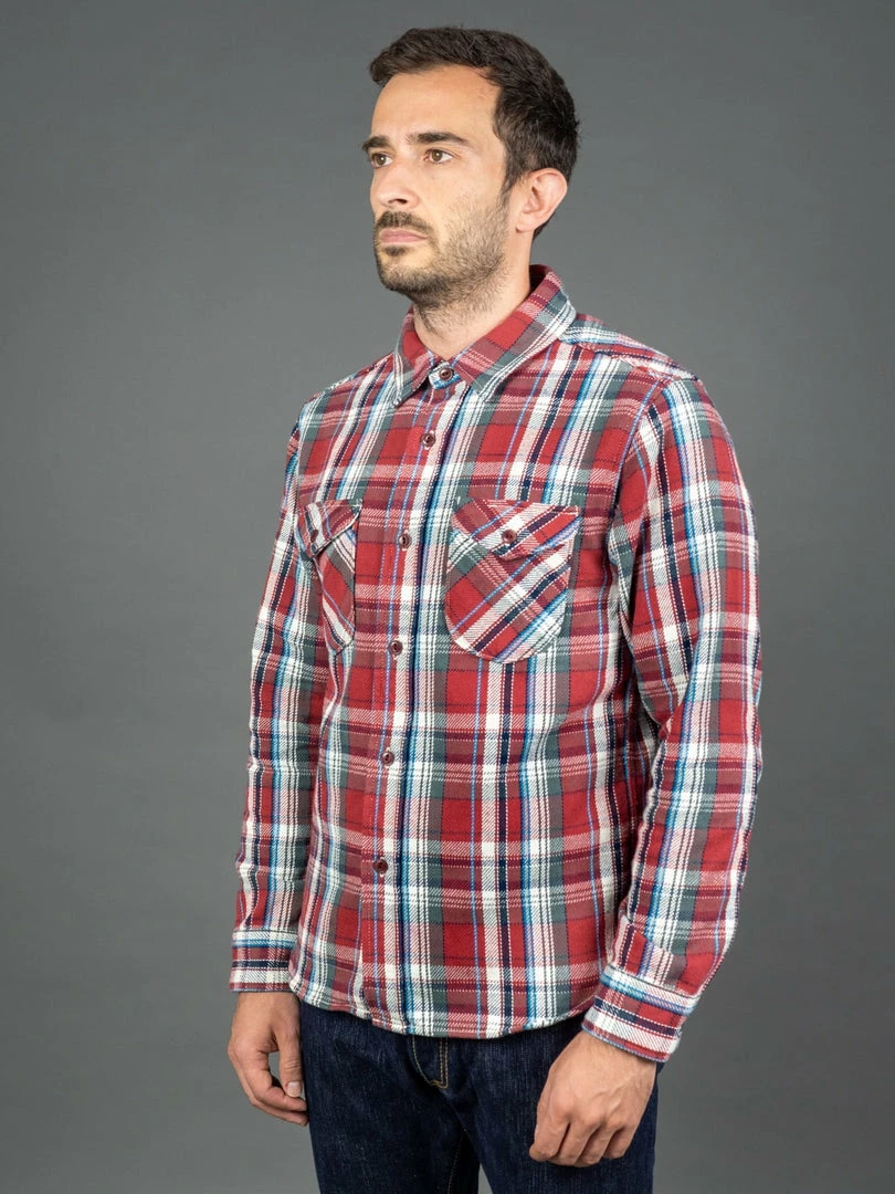 UES Heavy Flannel Shirt Red Small Check 5 UES Heavy Flannel Shirt Red Small Check