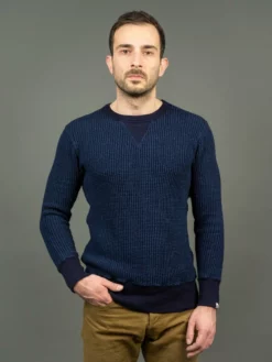 UES Indigo Waffle Sweatshirt
