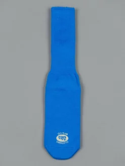 UES Yarn Uneveness Three-Ply Socks Blue