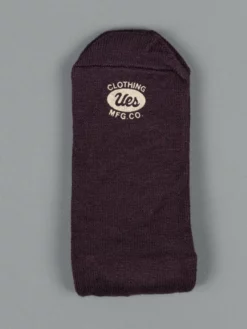 UES Yarn Uneveness Three-Ply Socks Brown