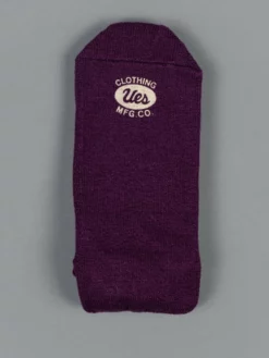 UES Yarn Uneveness Three-Ply Socks Purple