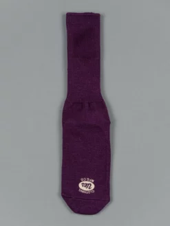 UES Yarn Uneveness Three-Ply Socks Purple