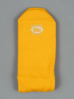 UES Yarn Uneveness Three-Ply Socks Yellow