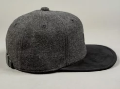 Mighty Shine Serge Short Brim Cap Charcoal Grey