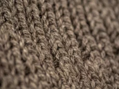 Nishiguchi Kutsushita Wool Cotton Slab Socks Brown