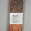 Nishiguchi Kutsushita Wool Cotton Slab Socks Brown