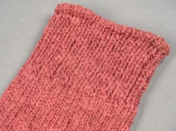 Nishiguchi Kutsushita Wool Cotton Slab Socks Red