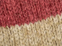 Nishiguchi Kutsushita Wool Cotton Slab Socks Red