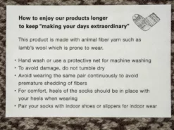 Nishiguchi Kutsushita Wool Jacquard Socks Grey